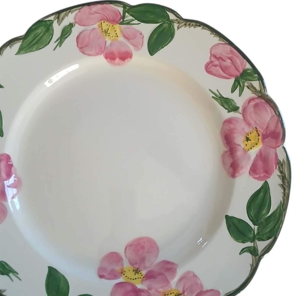 Vintage Franciscan Desert Pink Rose Dinner Plate Mid Century Modern Chip Edge